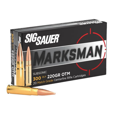 AMMO 300BLK 220GR MATCH SUBSONIC 20BX