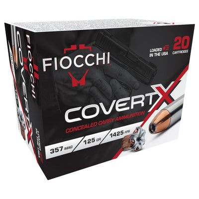 Fiocchi COVERT X 357 Mag JHP 1425 FPS 20 Rounds Ammo