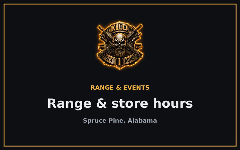Kilo 1 Six Arms range and store hours