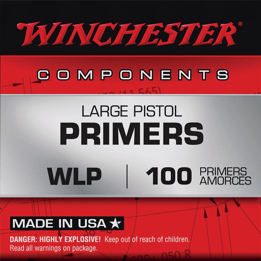 WINCHESTER PRIMERS LARGE PISTOL 1000/CT