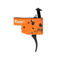 Timney Triggers 430 Replacement Trigger  Two-Stage Curved Trigger with 8 oz/1 lb Draw Weight & Black/Orange Finish for T