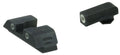 AmeriGlo GL5113 Classic Tritium Sight Set for Glock  Green Tritium White Outline Front Sight-Green Tritium White Outline