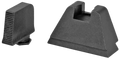 AmeriGlo GL506 Optic Compatible Sight Set for Glock  3XL Tall Serrated Front Sight-Black Rear Sight