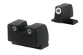 AmeriGlo SG181 Optic Compatible Sight for Sig Sauer  Tall Suppressor Green Tritium White Outline Front Sight-Green Triti