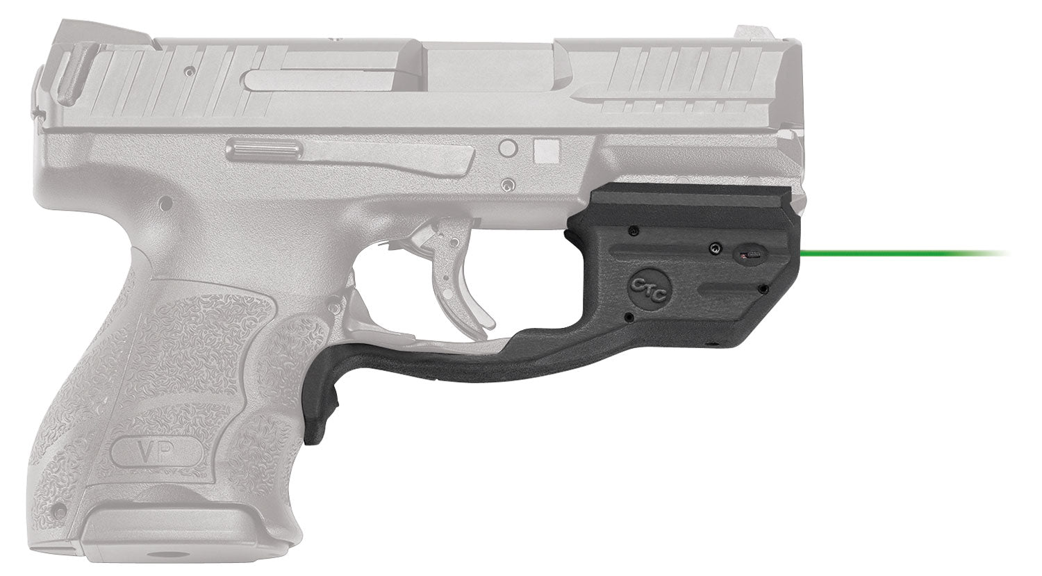 Crimson Trace 0165901 Laserguard  H&K VP9/VP9SK/VP40, Green Laser Black Polymer