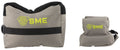 SME SMEGRF Front & Rear Gun Rest  Inert Poly Bead Filled Shooting Bags, Suede Leather Topper, Non-Slip Bottom, 600D Poly