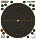 Champion Targets 46136 VisiColor  Self-Adhesive Paper Black/White 8" Bullseye 5 Pack