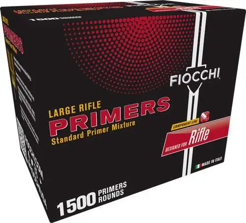 FIOCCHI PRIMERS LARGE RIFLE 1500CT BOX 12000CT CS (BRICK)