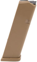 Glock 47487 G17/19  17rd 9mm Luger Fits Glock 17/19X Coyote Tan Polymer