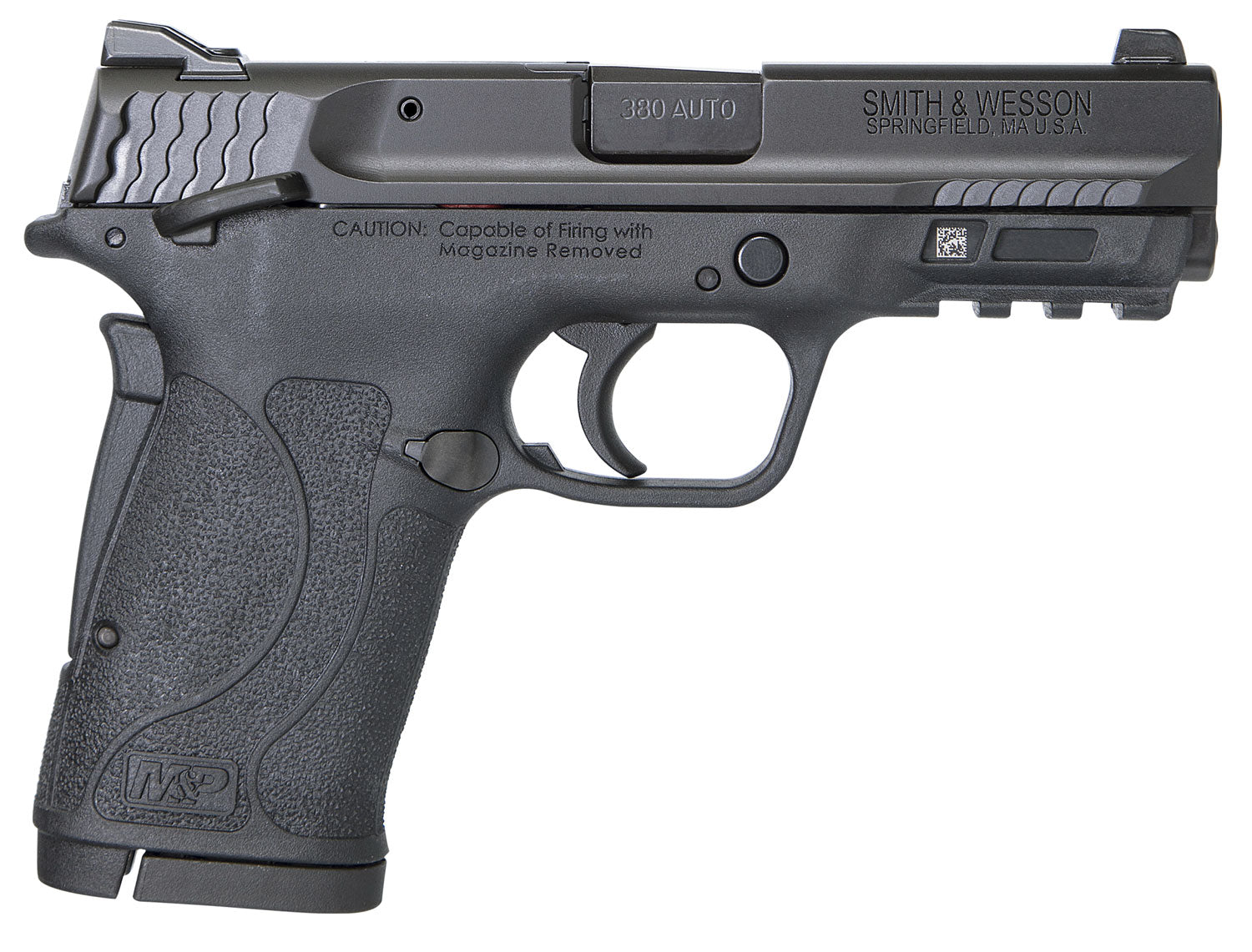 Smith & Wesson 11663 M&P Shield EZ Micro-Compact Frame 380 ACP 8+1, 3.67" Black Armornite Steel Barrel & Serrated Slide,