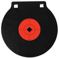 Birchwood Casey 47604 World of Targets Double Hole 8" Pistol/Rifle Black/Orange AR500 Steel Circle w/Crosshair & Diamond
