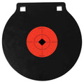 Birchwood Casey 47615 World of Targets Double Hole 10" Pistol/Rifle Black/Orange AR500 Steel Circle w/Crosshair & Diamon
