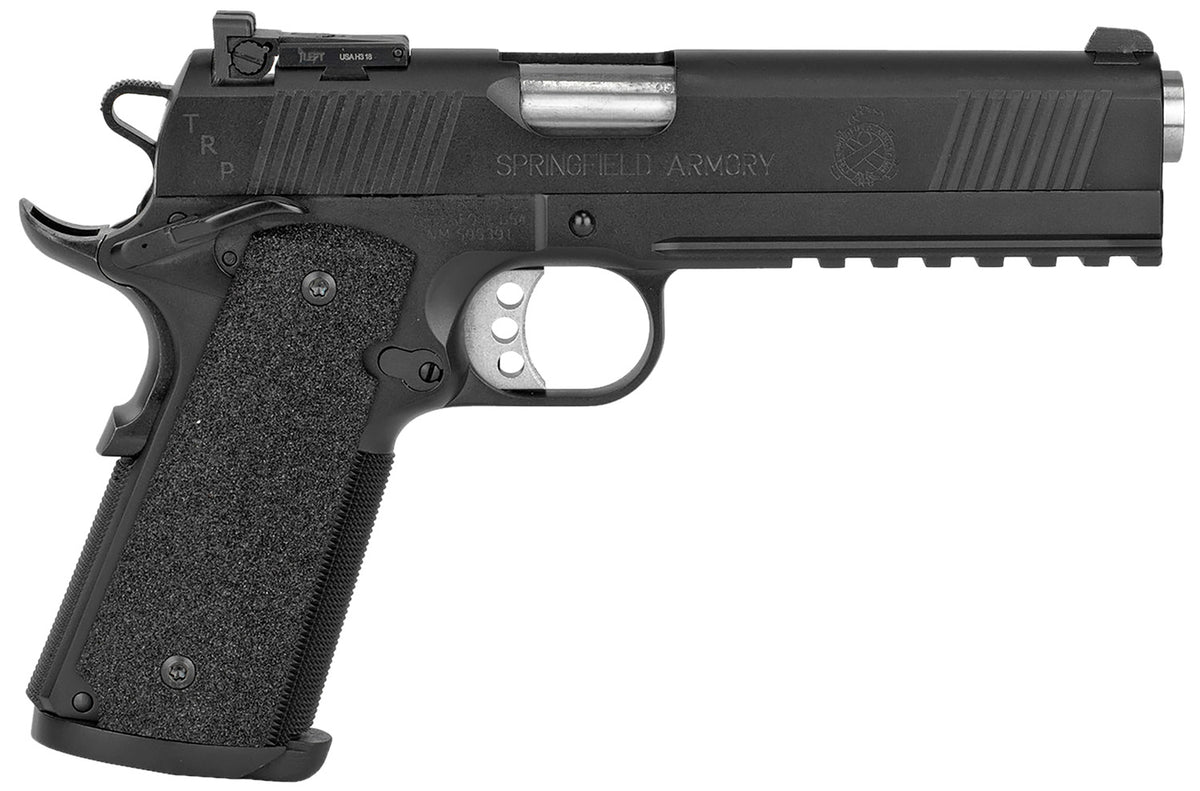 Springfield Armory PC9105LCA18 1911 TRP Operator *CA Compliant 45 ACP 5" 7+1 Black Armory Kote Long Black Carbon Steel S