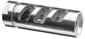 Rise Armament RA701223SLVR RA-701 Compensator Silver 416R Stainless Steel with 1/2"-28 tpi Threads & 2.50" OAL for 5.56x