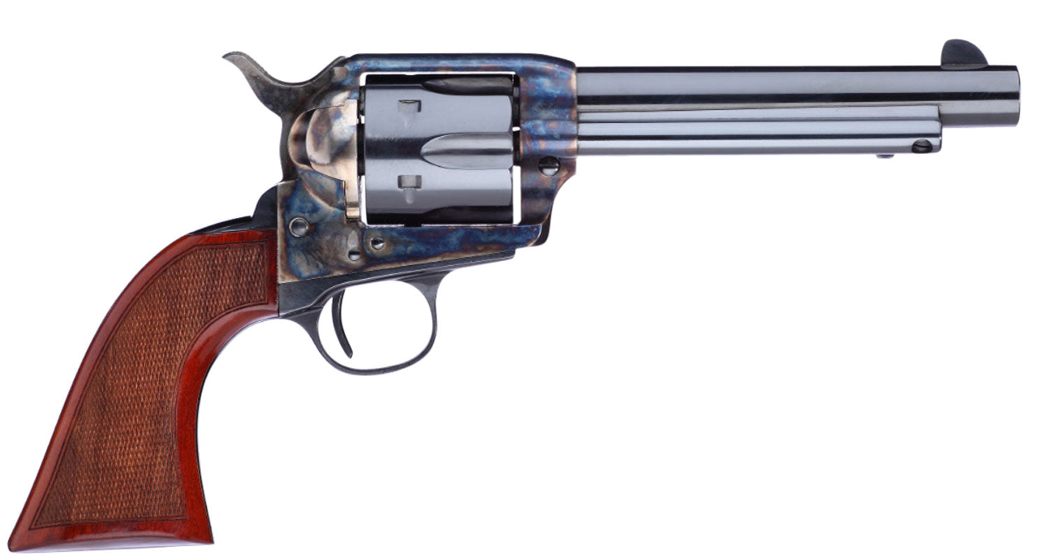 Taylors & Company 555138 1873 Cattleman Gunfighter 357 Mag Caliber with 5.50" Blued Finish Barrel, 6rd Capacity Blued Fi