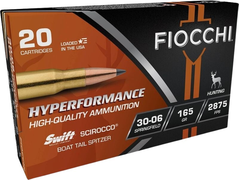 Fiocchi A3006SCA SCIROCCO BONDED Extrema 30-06Springfield 165gr Swift Scirocco II Bonded 20 Per Box/10 Case