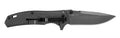 Kershaw 8310 Fringe  3" Folding Drop Point Plain Gray TiN 8Cr13MoV SS Blade Black/Gray Carbon Fiber/SS Handle Includes P