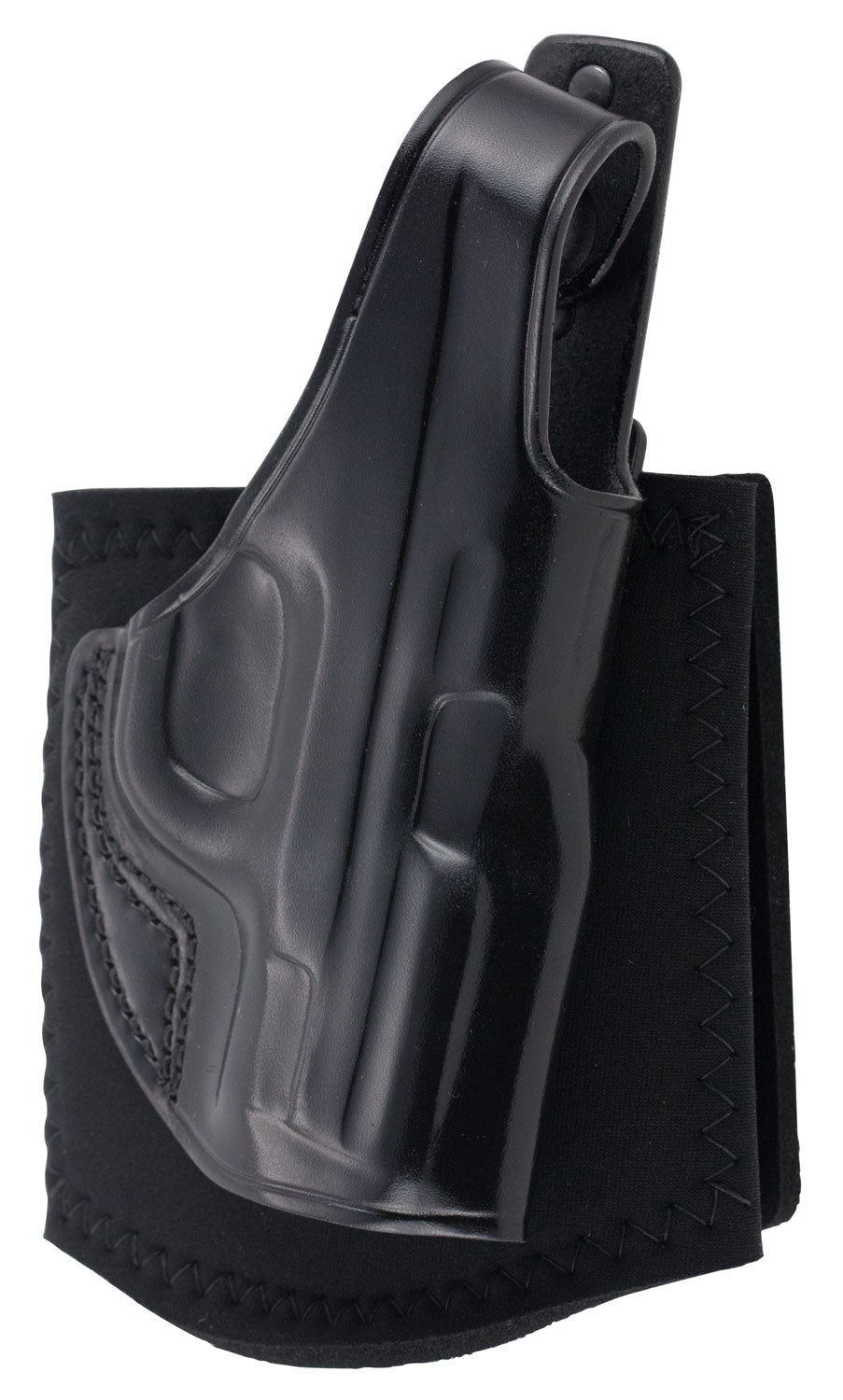 Galco AG652B Ankle Glove  Size Fits Ankles up to 13" Black Leather Hook & Loop Fits S&W M&P Shield Fits S&W M&P Shield P