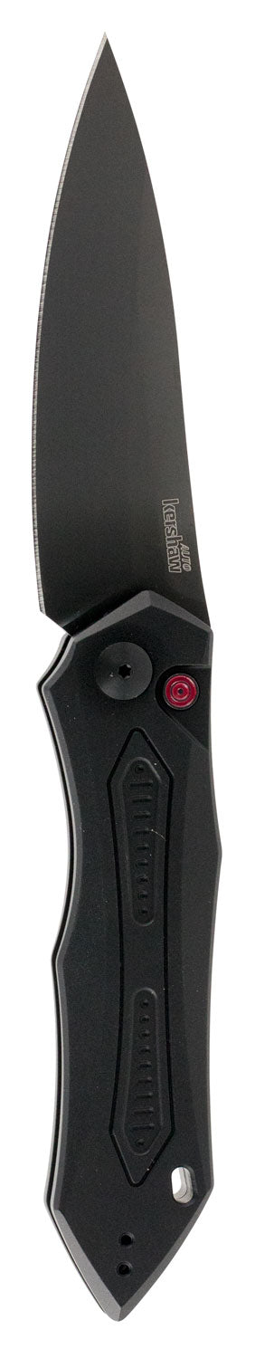 Kershaw 7800BLK Launch 6 3.75" Folding Drop Point Plain Black DLC CPM 154 SS Blade Black Anodized Aluminum Handle Includ