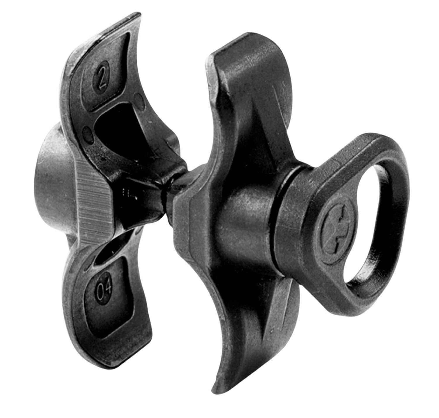 Magpul MAG508-BLK Forward Sling Mount  made of Steel with Melontie Black Finish for Remington 870; Mossberg 500, 590; Ma