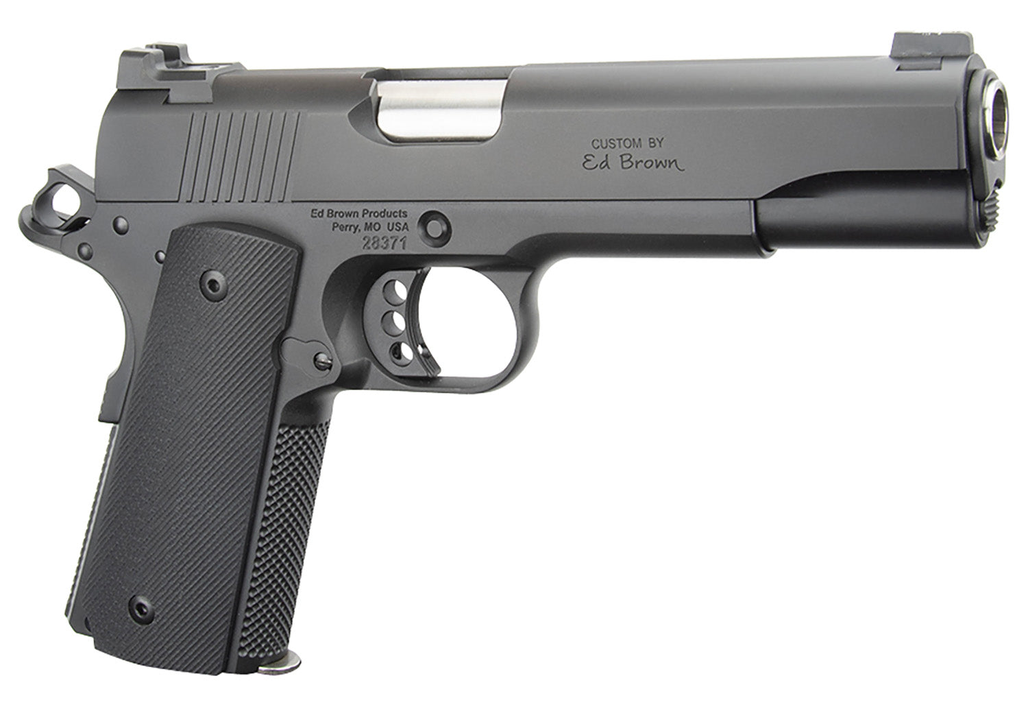 Ed Brown SF18G4 Special Forces Gen4 45 ACP 7+1 5" Stainless Steel Barrel, Stealth Gray Serrated Carbon Steel Slide, Stea
