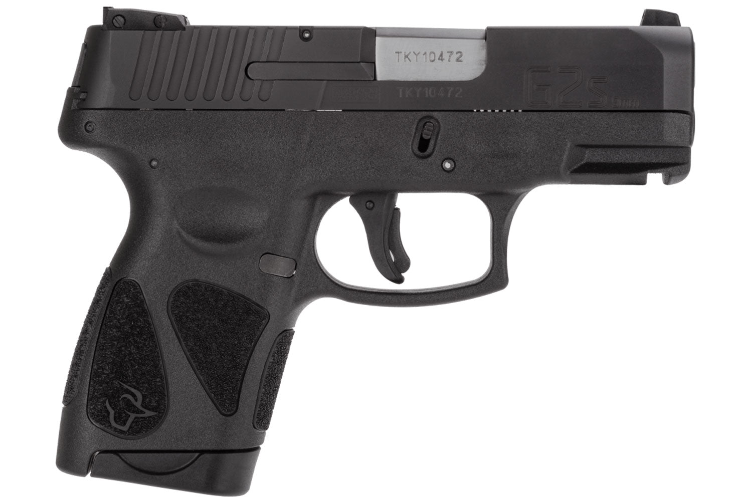 Taurus 1G2S931 G2S  Compact Frame 9mm Luger 7+1 3.26" Matte Stainless Steel Barrel, Matte Black Serrated Alloy Steel Sli