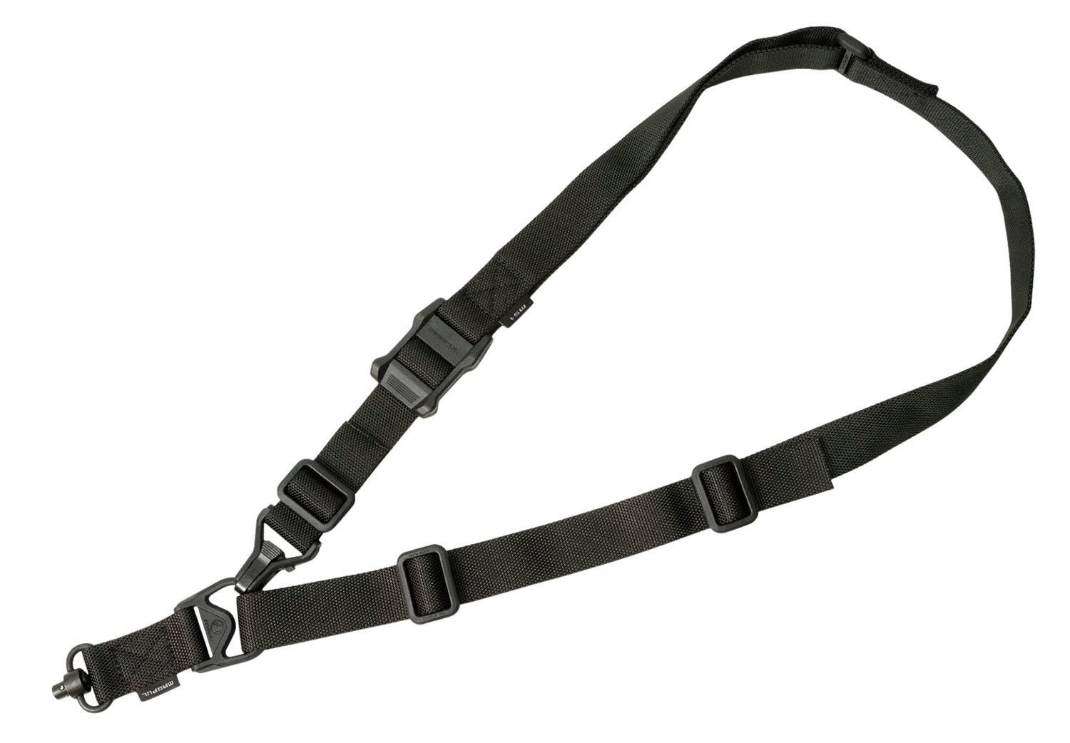 Magpul MAG515BLK MS3 Single QD Sling GEN2 Black Nylon 48"-60" OAL Adjustable One-Two Point Rifle