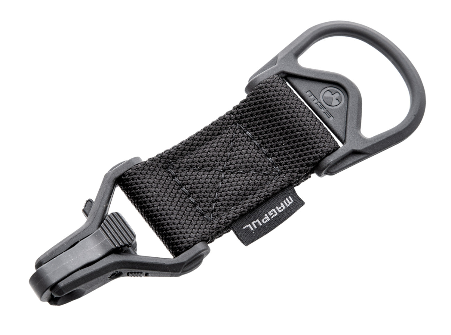Magpul MAG516-BLK MS1/MS3 Sling Adapter made of Steel with Black Melonite Finish, Polymer Hardware, Nylon 1.25" Webbing 