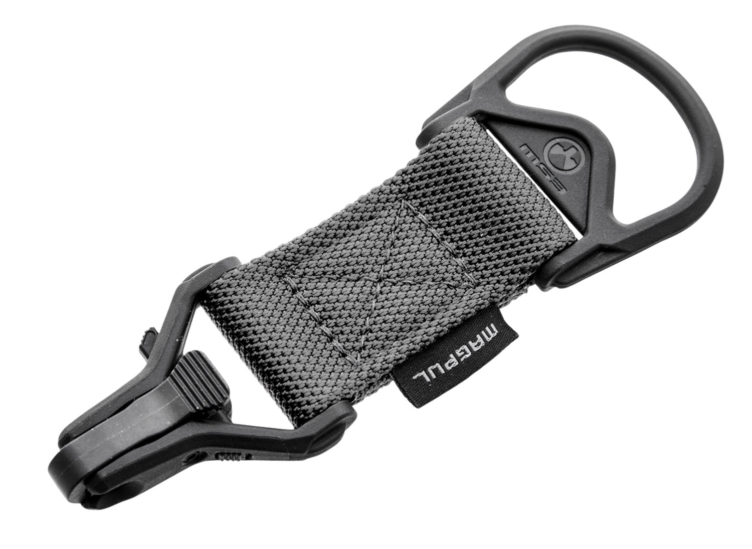 Magpul MAG516-GRY MS1/MS3 Sling Adapter made of Steel with Stealth Gray Melonite Finish, Polymer Hardware, Nylon 1.25" W