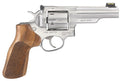 Ruger 1775 GP100 Match Champion 10mm Auto 6rd 4.20" Satin Stainless Half-Lug Barrel, Cylinder & Frame, Hogue Stippled Ha