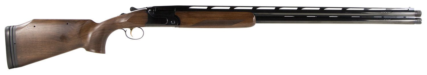 CZ-USA 06586 All American  12 Gauge 3" 2rd 32" Ported Barrel,  Gloss Blued Metal Finish, Turkish Walnut Stock with Adjus