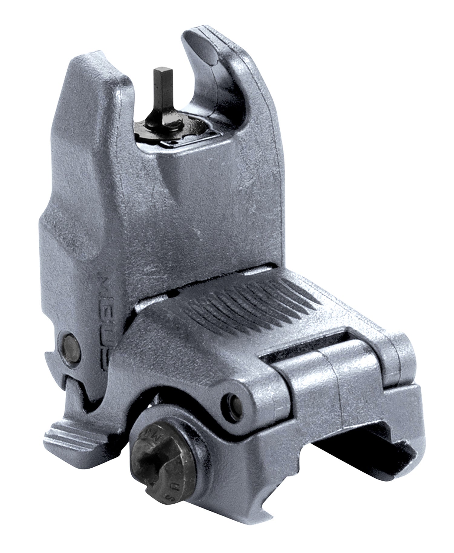 Magpul MAG247-GRY MBUS Sight Front  Stealth Gray Polymer, Spring-Loaded Flip Up for AR15/ M16