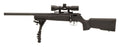 Savage Arms 13836 Rascal Target XP Youth 22 LR 1rd 16.13" Black Satin Heavy Threaded Barrel, Satin Black Drilled & Tappe