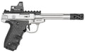 Smith & Wesson 12079 Performance Center Victory Target 22 LR 6" MB 10+1 Stainless Steel Tandemkross Black HiveGrip with 