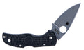 Spyderco C41PBK5 Native 5 Lightweight 2.95" Folding Spear Point Plain CPM S35VN SS Blade Black Bi-Directional Texturing 