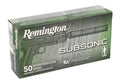 Remington Ammunition 28428 Subsonic  45ACP 230gr Flat Nose Enclosed Base 50 Per Box/10 Case