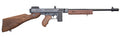 Thompson T110SH 1927A-1 Deluxe 45 ACP Caliber with 18" Barrel, 10+1 Capacity (Stick), Blued Metal Finish, American Walnu