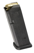 Magpul MAG546BLK PMAG GL9 17rd 9mm Luger Compatible w/Glock 17/19/26/34/45 Black Polymer