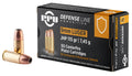PPU PPD91 Defense  9mmLuger 115gr Jacketed Hollow Point 50 Per Box/20 Case
