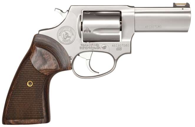 TAURUS 605 EXECUTIVE REVOLVER 357MAG 3" STS/WOOD GRIP 7RD
