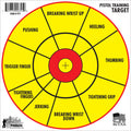 Pro-Shot PTT6PK Pistol Training  12" Diagnostic Bullseye Hanging Paper Yellow/Red Impact Enhancement 6 Pack