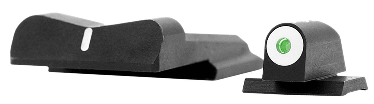 XS Sights SW0019S3 DXW Big Dot Night Sights-Smith & Wesson  Black | Green Tritium White Outline Front Sight White Stripe