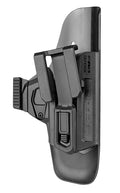 FAB Defense SCCG9B Scorpus Covert  IWB Black Polymer Belt Clip Compatible w/Glock 17/19/23/32 Belt 1.50-1.75" Wide Right