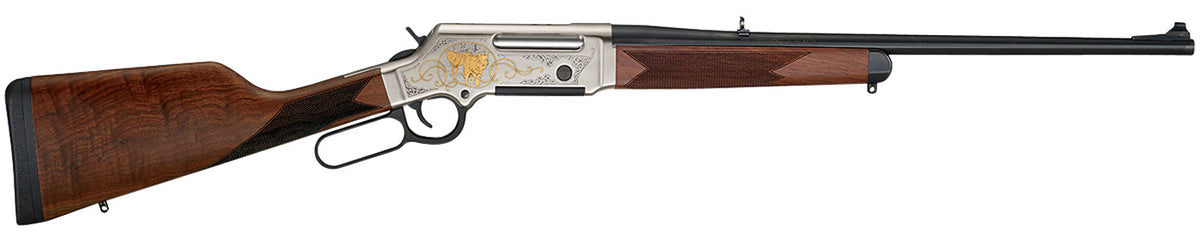 Henry H014WL223 Long Ranger Wildlife Full Size 223 Rem/5.56x45mm NATO 5+1 20" Blued Steel Barrel, Engraved Nickel-Plated