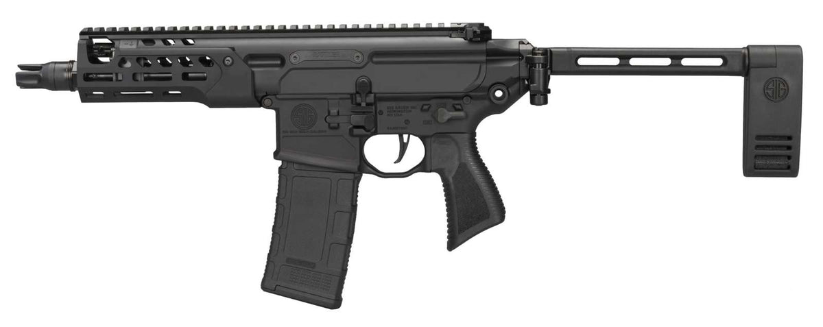 SIG SAUER MCX RATTLER 6.75" PISTOL BLACK PCB BRACE 1-30RD MAG