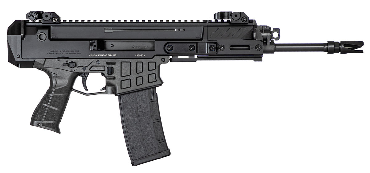 CZ-USA 91461 Bren 2 MS  7.62x39mm 30+1 11.14" Black Steel Barrel, Black Aluminum Receiver w/Picatinny Rail, Carbon Fiber