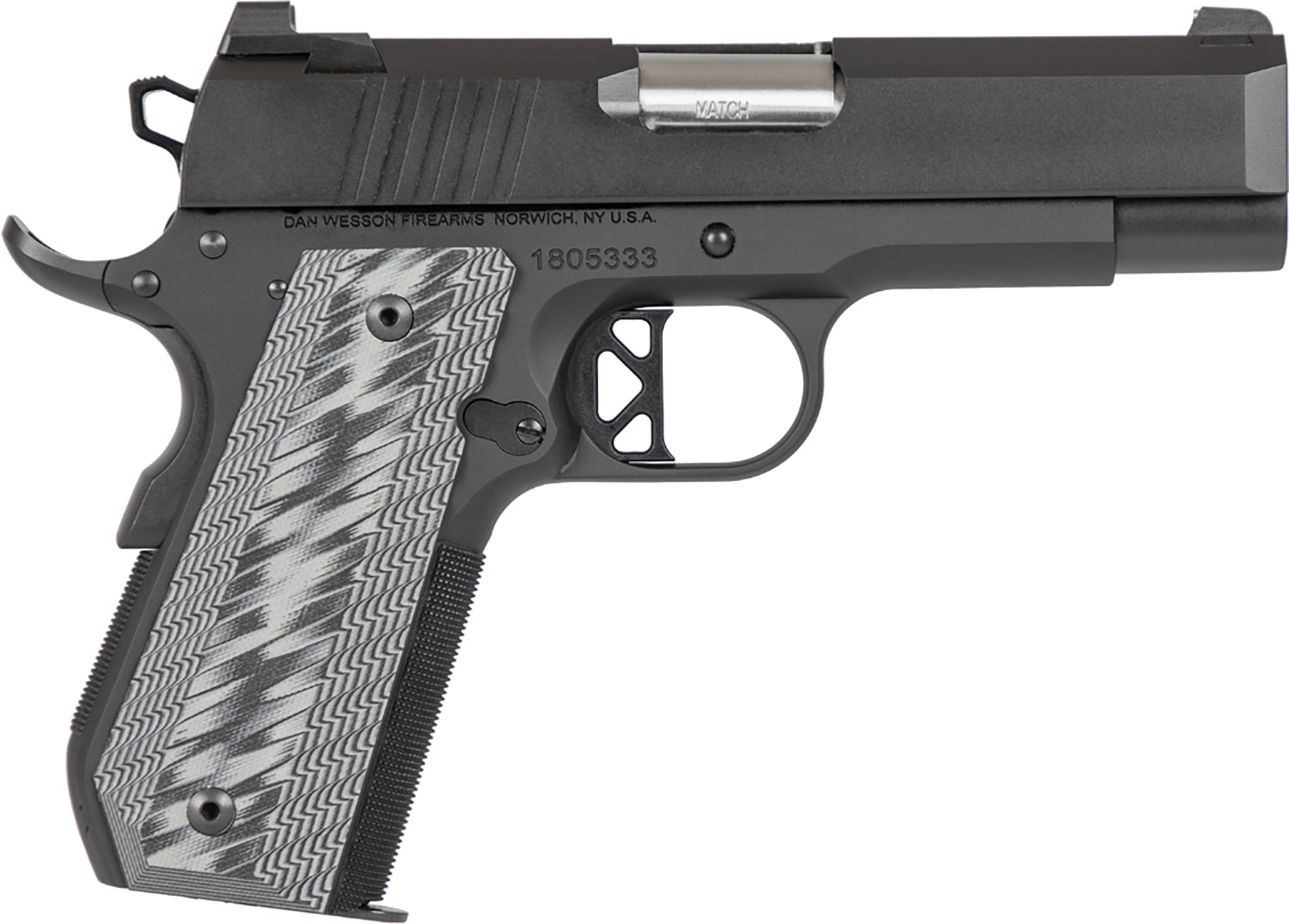 Dan Wesson 01884 EPC  9mm Luger 9+1 4" Stainless Bull Barrel Black Duty Serrated Stainless Steel Slide Black Aluminum Fr
