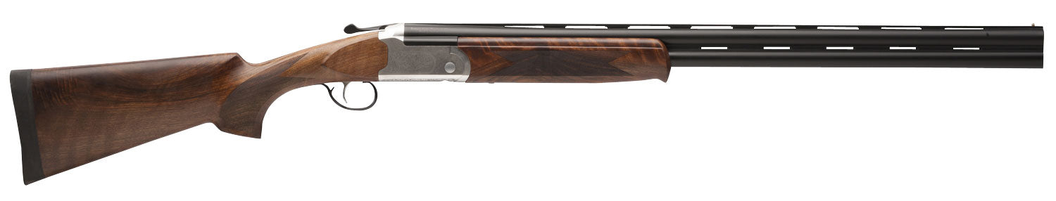 Stevens 22179 555 E 16 Gauge 3" 28" Over/Under Vent Rib Barrel, Silver Engraved Receiver, Oiled Turkish Walnut, Includes