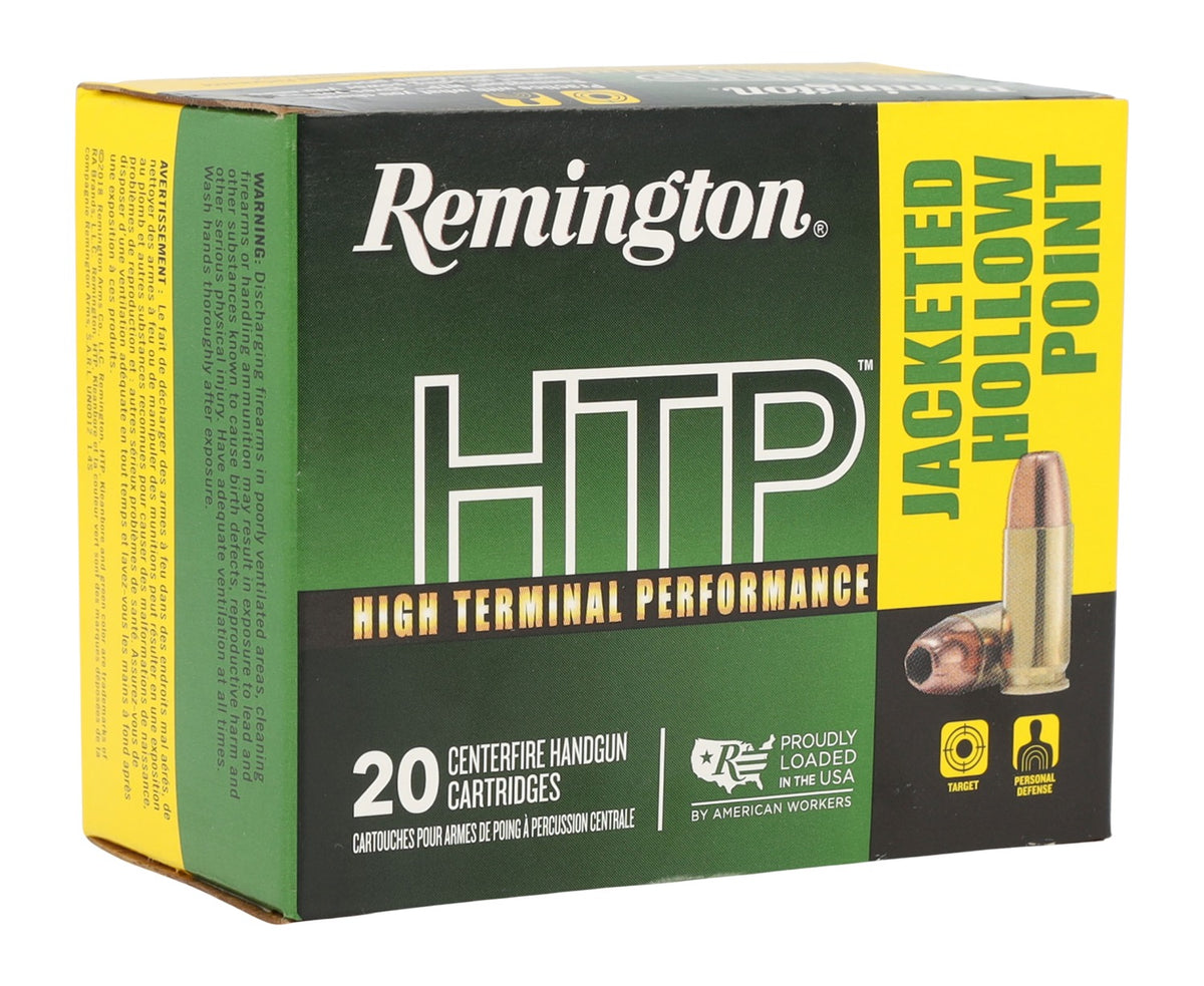 Remington Ammunition 22306 HTP  40S&W 155gr Jacketed Hollow Point 20 Per Box/25 Case