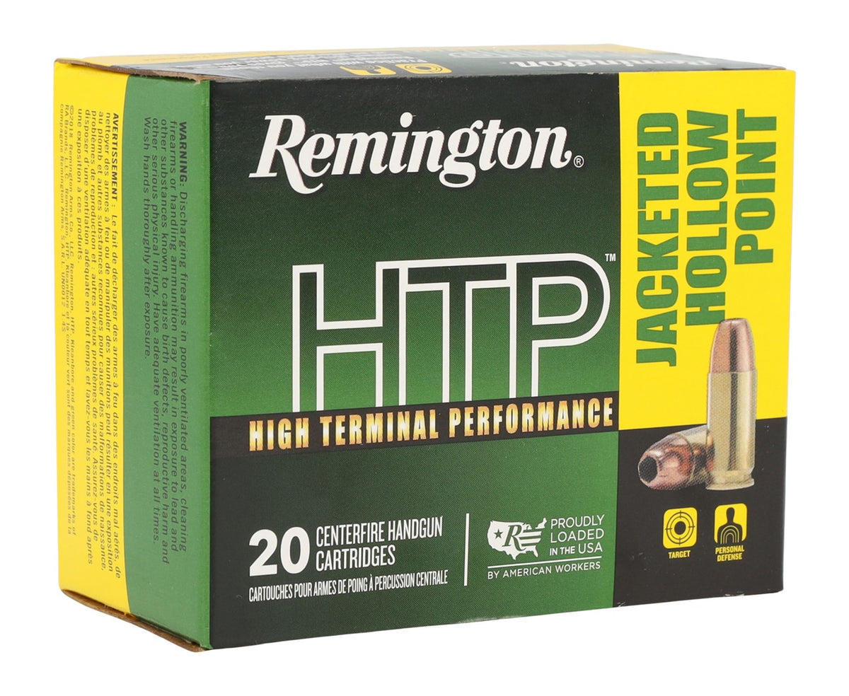 Remington Ammunition 22308 HTP  40S&W 180gr Jacketed Hollow Point 20 Per Box/25 Case